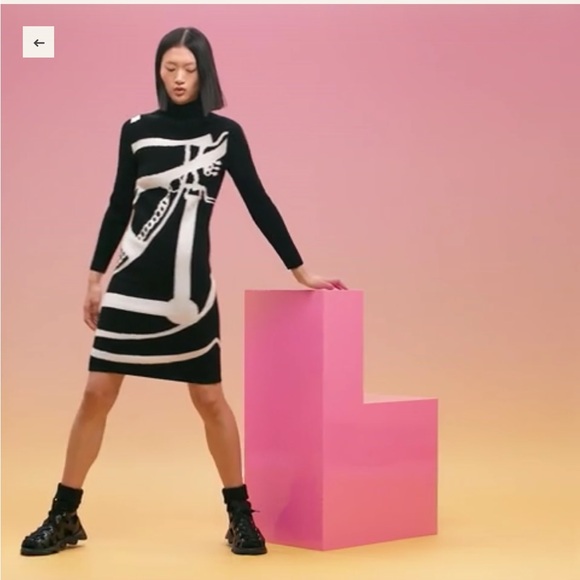 Brand New Hermes Cashmere Midi Dress - Picture 6 of 13